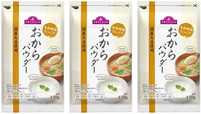 Amazon トップバリュ 国産大豆おからパウダー 1g 3袋 トップバリュ 食品 飲料 お酒 通販