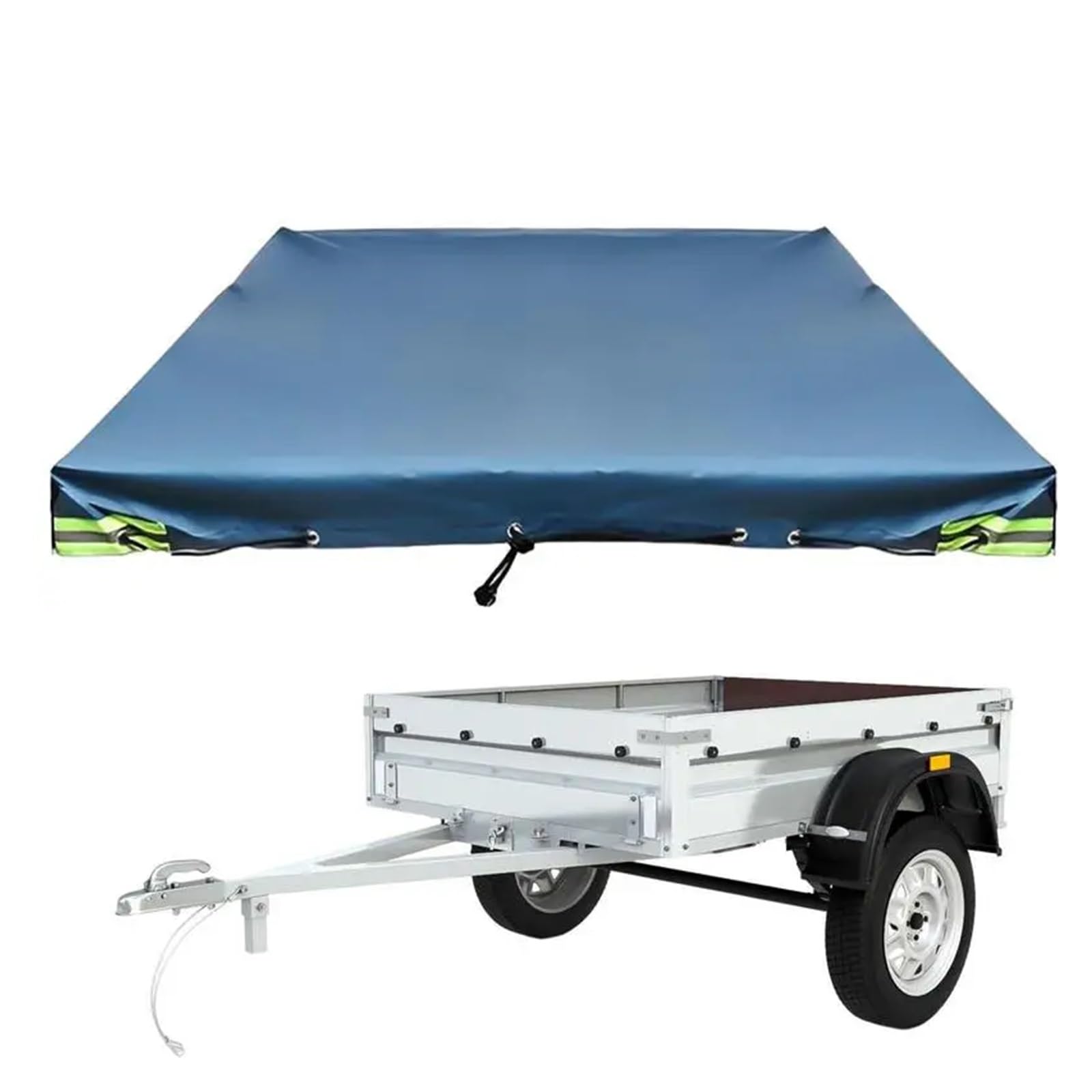 Fundas De Remolque Cubierta Protectora for RV, Lona Protectora Impermeable for Exteriores, Parasol extragrueso, Panel Superior Anti-UV, Cubierta Duradera for Camper Remolque Funda(Silver)