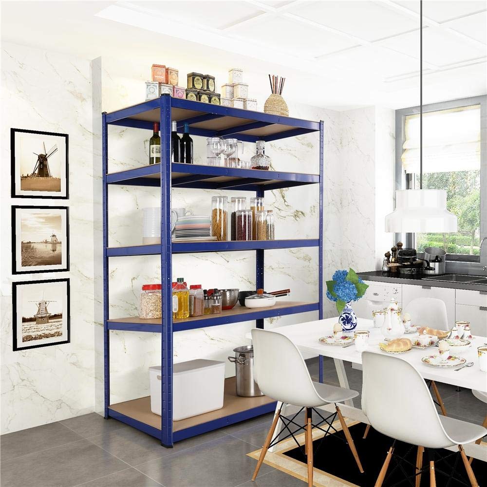 Yaheetech 3X Schwerlastregal 180x120x60cm Regal Lagerregal 5 MDF-Platten Kellerregal Steckregal Werkstattregal 875kg