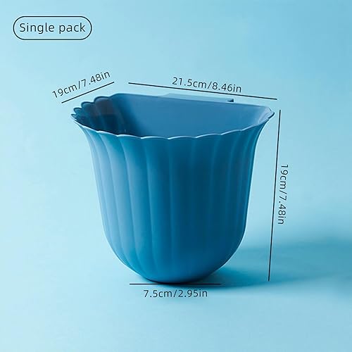 Miniatura 2 de Cubo de basura colgante, mini bote de basura plegable colgante, papelera de plástico de escritorio, soporte para cesta de basura adecuado para