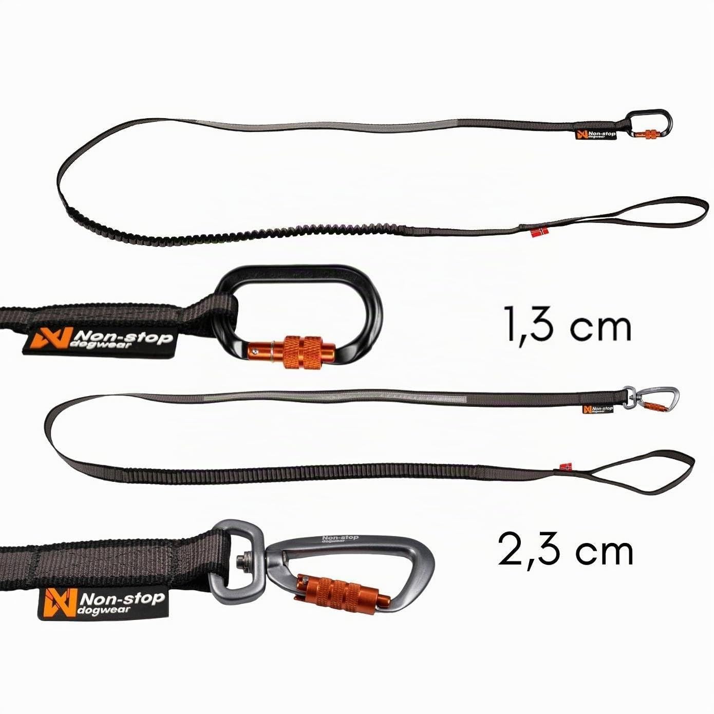 Non-Stop dogwear Bungee Leash 2,8m/23mm | 1539 Multitalent für alle Touren