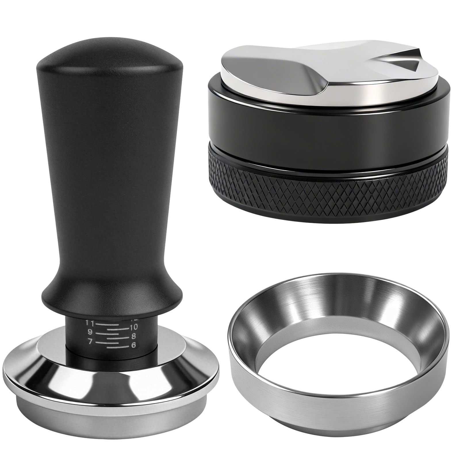 Photo 1 of *See Clerk Notes*
Espresso Accessories Kit, 51mm Espresso Distribution Tool, Dosing Funnel and Spring Loaded Calibrated Tamper Set, Coffee Distributor Leveler for Delonghi 51 mm Machines and Portafilter