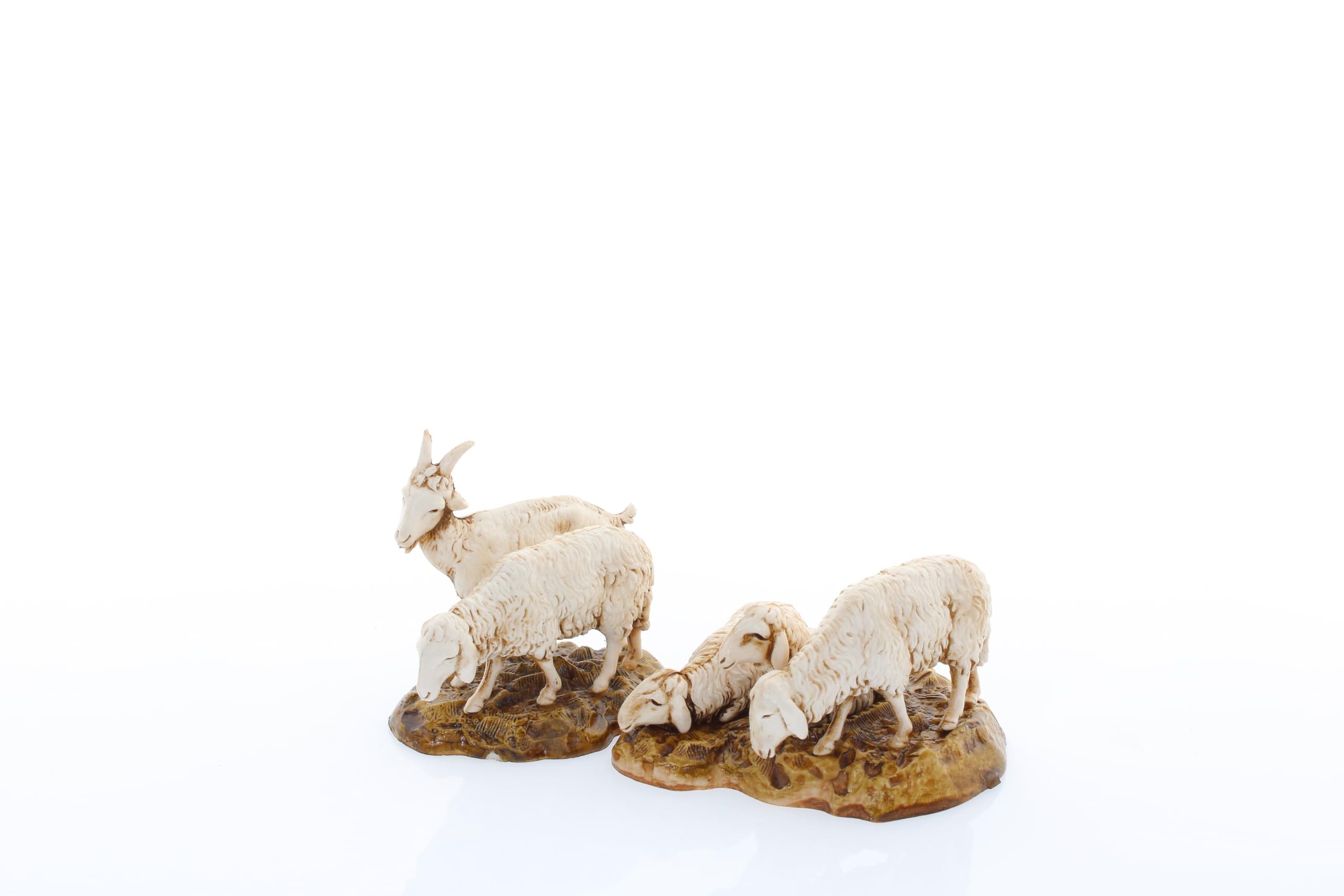 Moranduzzo Set mit 14 Krippenfiguren für 9 cm Krippe – Maßstab 1:22 – Standard 9 – Unzerbrechliche Figuren, Handbemalt, Offizielles Produkt, Hergestellt in Italien, Bildhauer M. Landi