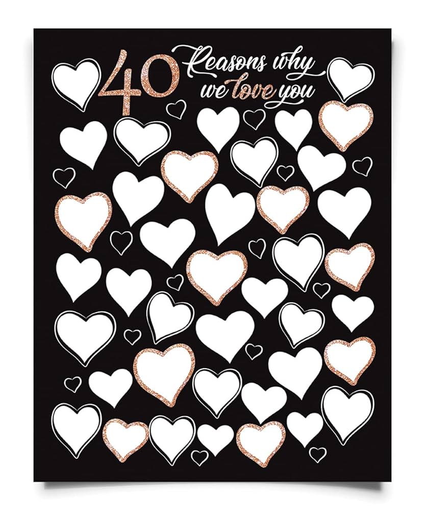amazon-com-11x14-in-40-reasons-why-we-love-you-poster-print-40th-birthday-party-decorations-for-men-or-women-40th-birthday-gift-anniversary-gift-for-her-or-him for 40 Reasons We Love You Free Printable Amazon.com: 11x14 in 40 Reasons Why We Love You Poster Print - 40th Birthday Party Decorations for Men or Women // 40th Birthday Gift // Anniversary Gift For Her or Him // for 40 Reasons We Love You Free Printable