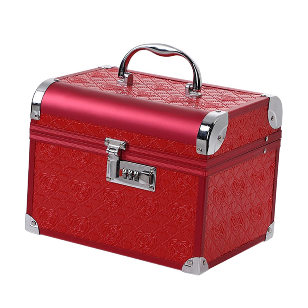 Boîte à Bijoux de Mariage en Alliage D'aluminium Rouge
