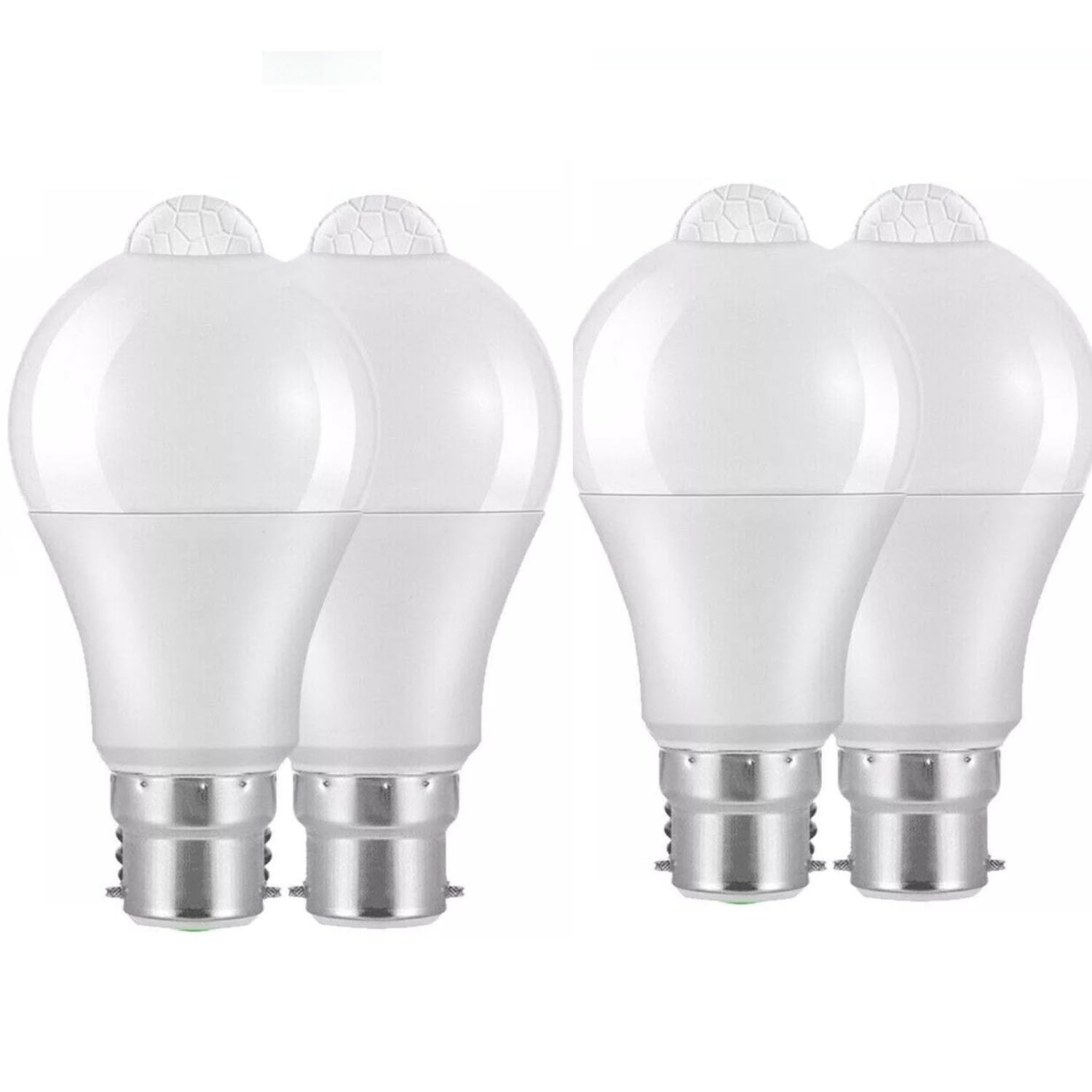 EBILUN PIR Motion Sensor B22 LED Lamp Bulb Cool White 15w Auto ON/Off Energy Saving Light for Stairs, Garage, Corridor, Walkway, Yard, Hallway (Cold White,4pcs)