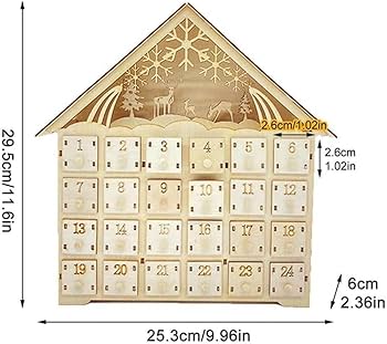 Amazon | アドベントカレンダー 木製 クリスマス アドベント