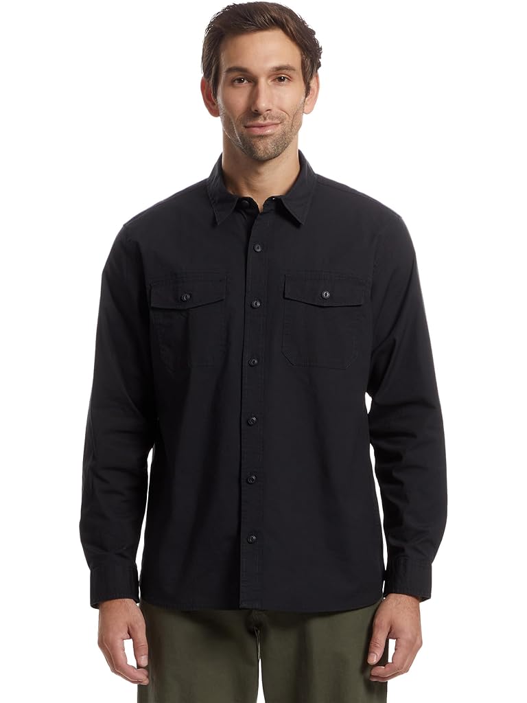 Gray L.L.Bean Riverton Ripstop Shirt Long Sleeve Traditional Fit