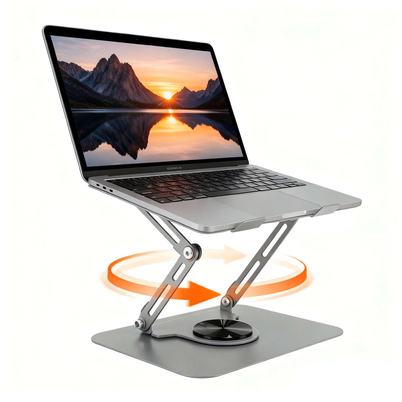 Sxhlseller Soporte Giratorio para Portátil de 360°, Ajustable, Ergonómico, de Aleación de Aluminio, Soporte Elevador para Portátil de 17 Pulgadas, Pro, XPS,