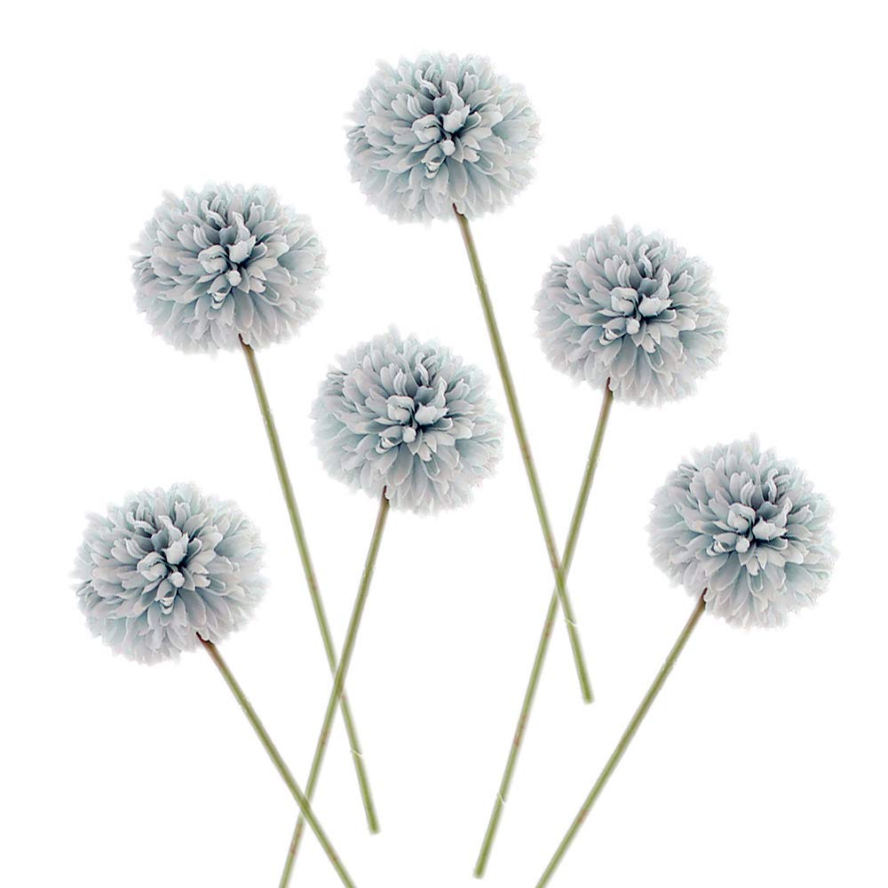 Amazon.co.jp: Riverbyland 造花 ブルータンポポ 6個セット 12インチ x