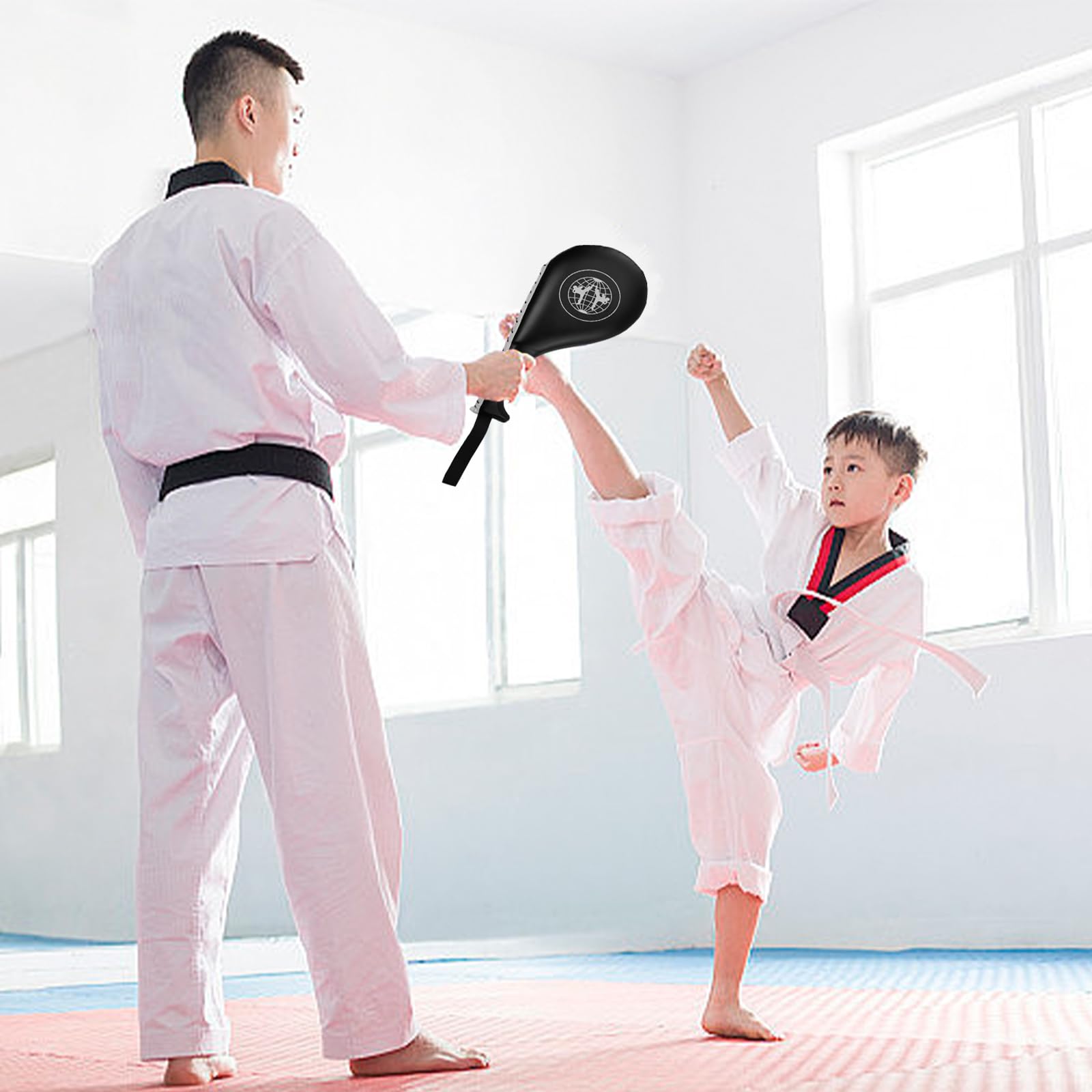 Lot de 2 coussinets de Taekwondo Kwon, coussin de frappe karaté kickboxing entraînement de Taekwondo, kickboxing mitaine de frappe pour entraînement de karaté, kickboxing, arts martiaux
