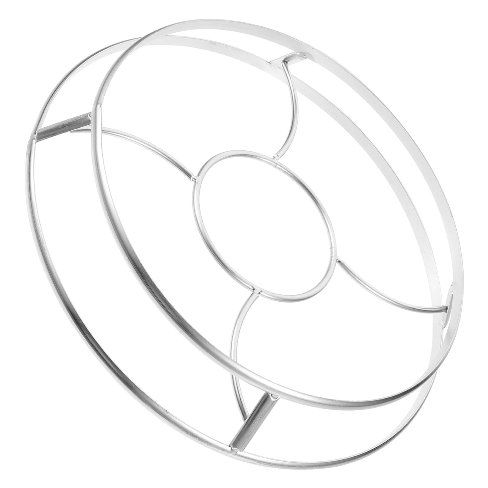 LABRIMP Stainless Steel Wok Rack Heavy Duty Skid Pot Holder for Kitchen Multi Purpose Countertop Pan Stand with Hollow Design for Ventilation Quick Cooling Cooking Tool for Daily Use