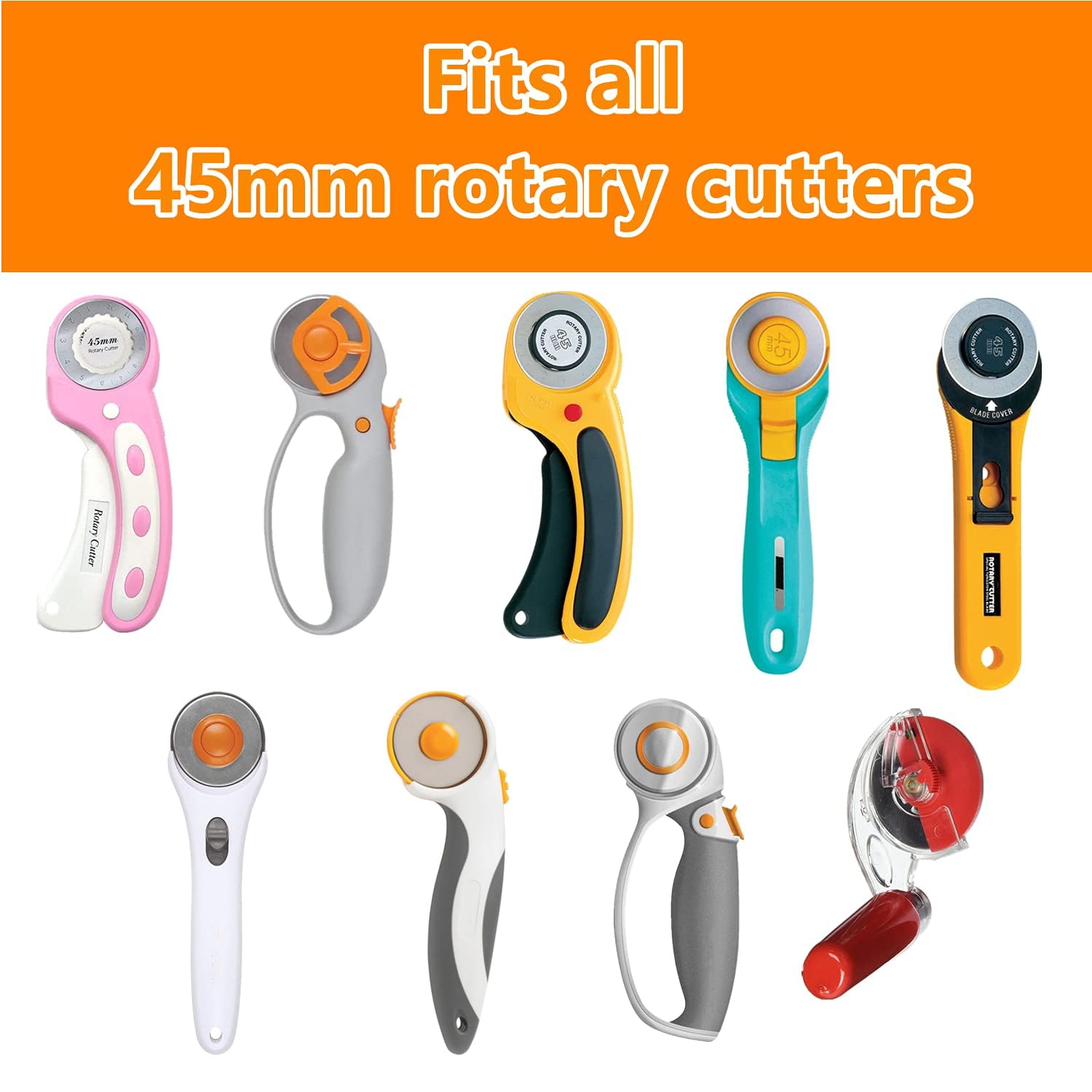 Lâminas Corte Rotativo 45mm SSPONT - 15 Unidades Titanio