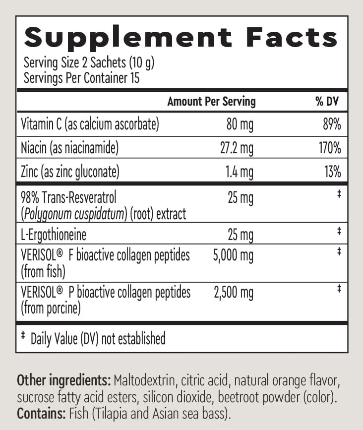 Miniatura 6 de AURELIA Collagen Revive Suplemento celular avanzado antienvejecimiento Ayuda a reducir las líneas finas y arrugas con zinc, resveratrol,