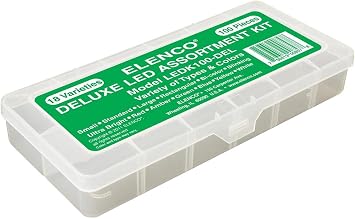 Elenco Electronics LEDK-100DEL 100 pc LED Component Kit in Plastic Case