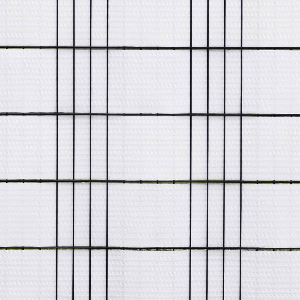 Paravents de Balcon 10 pcs Blanc 255x19 cm résine tressée,Quincaillerie,Clôtures & barrières,Panneaux de clôture,3.81 kg-156313