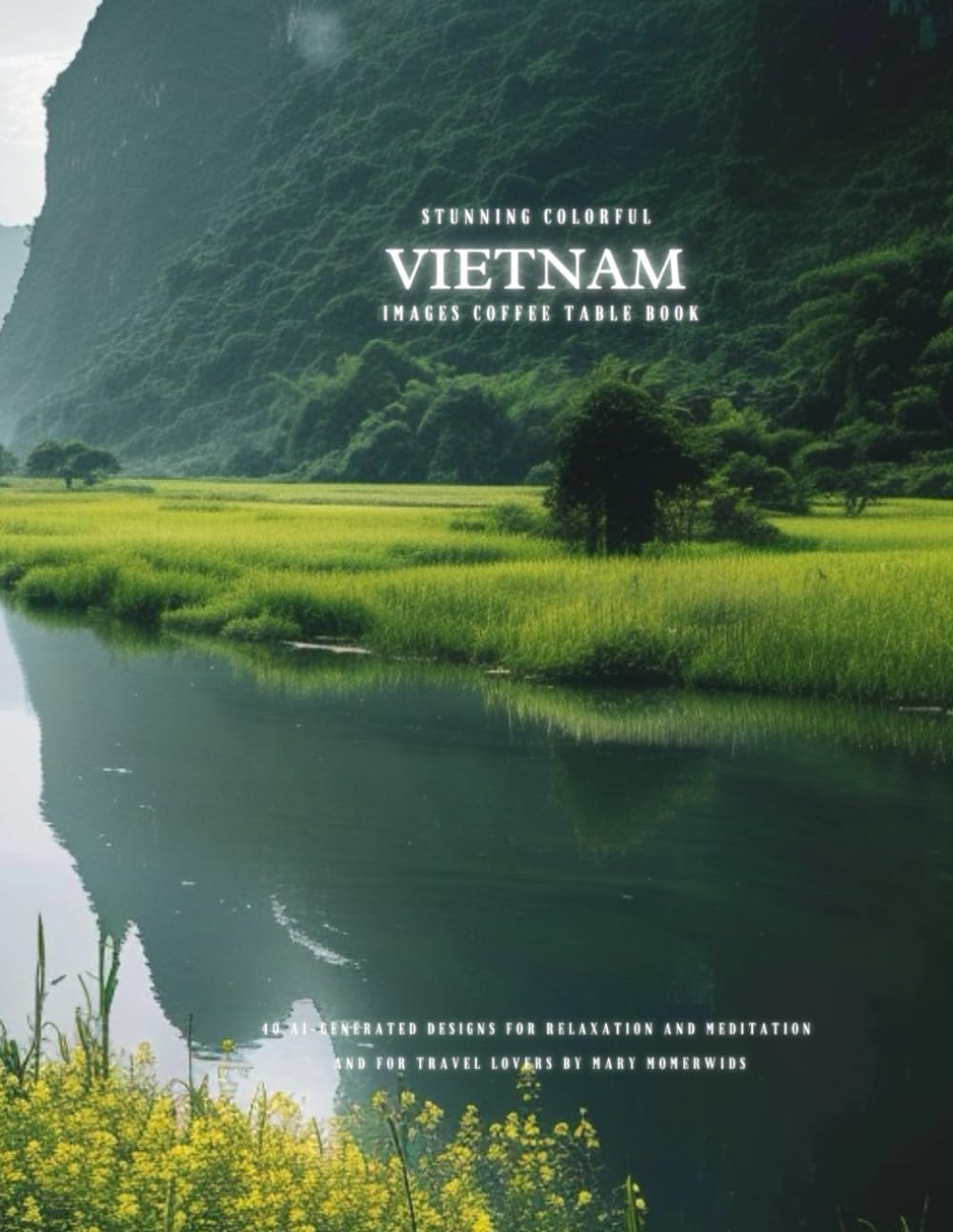 Stunning Colorful Vietnam Images Coffee Table Book: 40 AI-Generated Designs for Relaxation and Meditation and for Travel Lovers