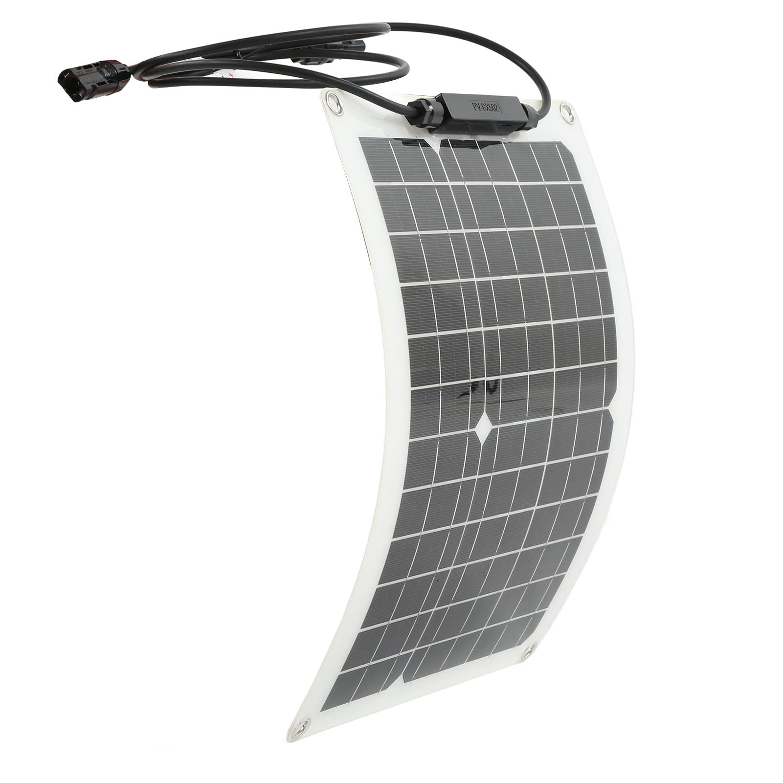 Cryfokt 30W Monocrystalline Solar Panel Charger Kit with LCD Controller for