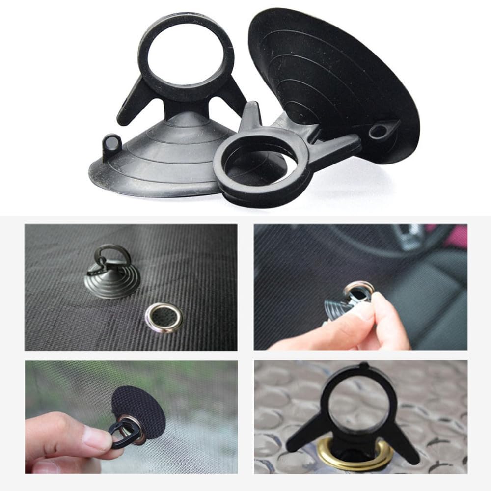 UngVeil 20 PCS Plastic Sucker PVC Plastic Sucker for Car Window Toothbrush Holder Shower Shelf Soap Holder Camping Bathroom Kitchen Decor Sucker - Image 4
