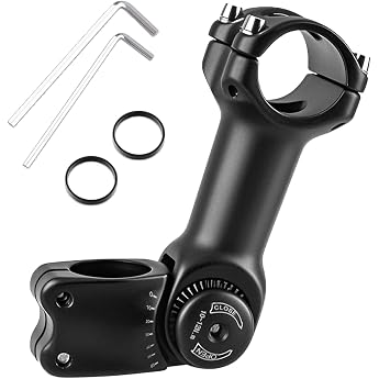 TRIWONDER Handlebar Stem Adjustable 60  25.4 mm/31.8 mm 90 mm 110 mm 130 mm Aluminium Bicycle Stem Compatible with BMX MTB Road Bike
