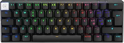 Logitech G PRO X 60 LIGHTSPEED, Tastiera Gaming Wireless, Tastiera Meccanica 60%