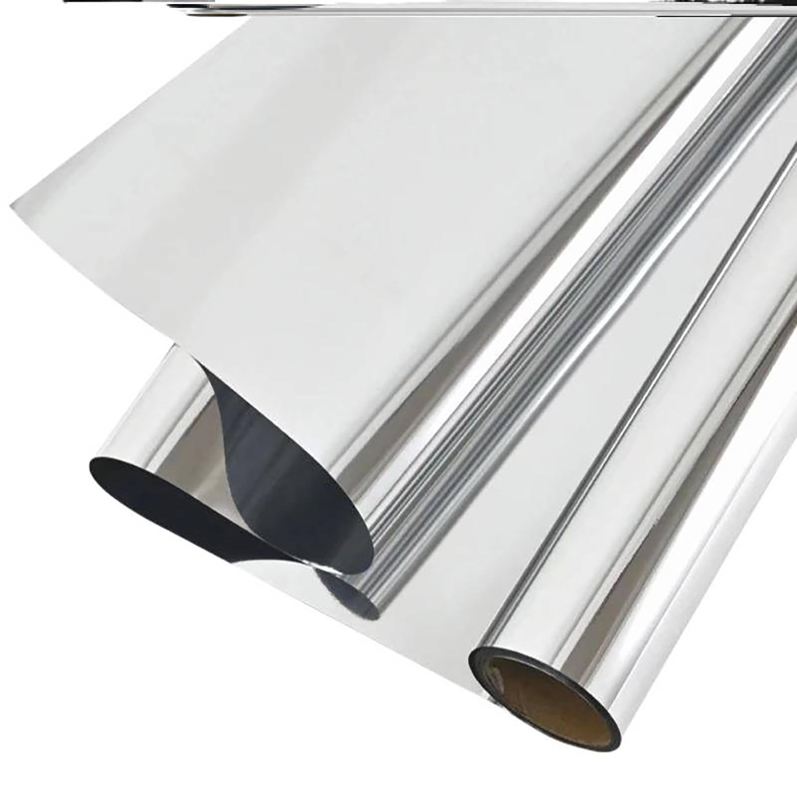 Rouleau de feuille métallique en aluminium extra épaisse pour travaux manuels, réparations, projets artistiques, argenté (30,5 cm de large x 19,8 m de long), 10 um