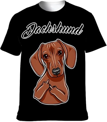 Dachshund middle finger shirt Clearance