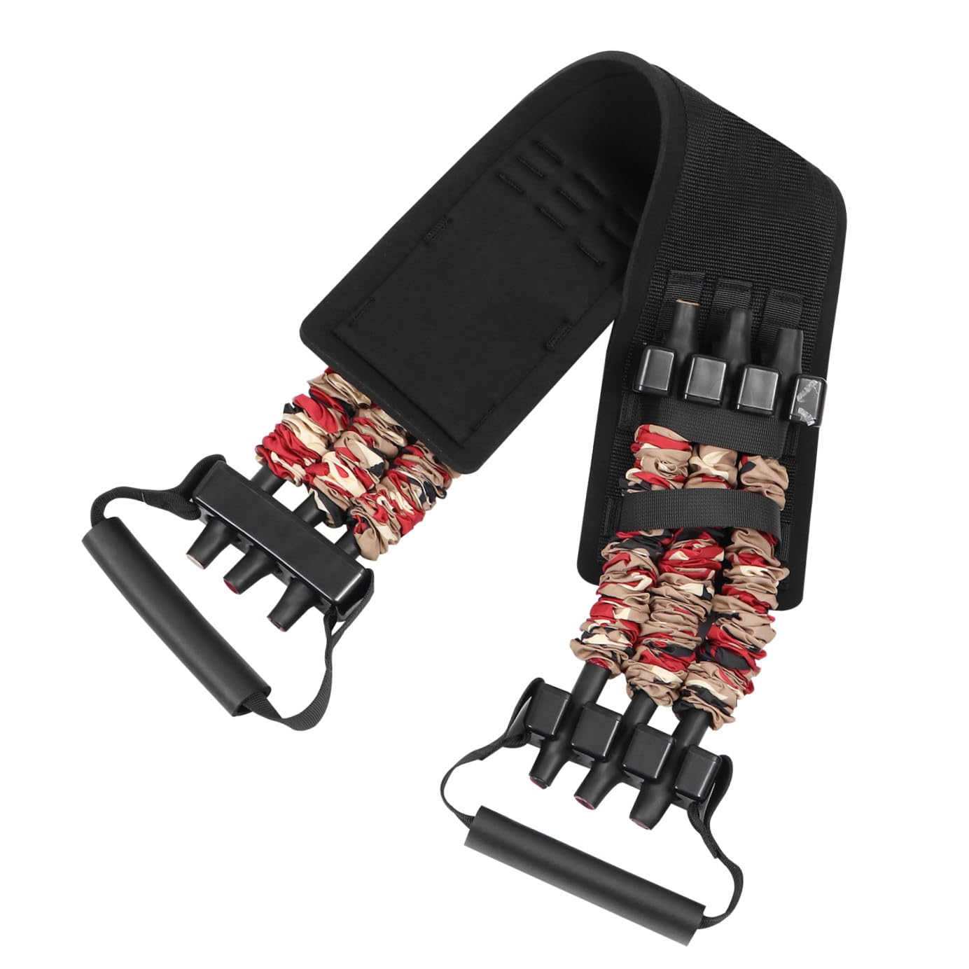 TOYANDONA Fascia Elastica di Resistenza per Allenamento Fitness, Espansore per Petto in Nailon Leggero Supporto Imbottito la Vita per Esercizi Muscolari
