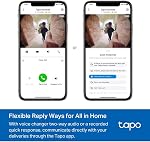 TP-Link Tapo Smart Video Doorbell Camera with Chime, Battery or Wired, 2K 5MP Color Night Vison, No Monthly Fee, 180° Ultra-Wide Head-to-Toe View, Free AI Detection, Cloud & Local Storage (Tapo D235)