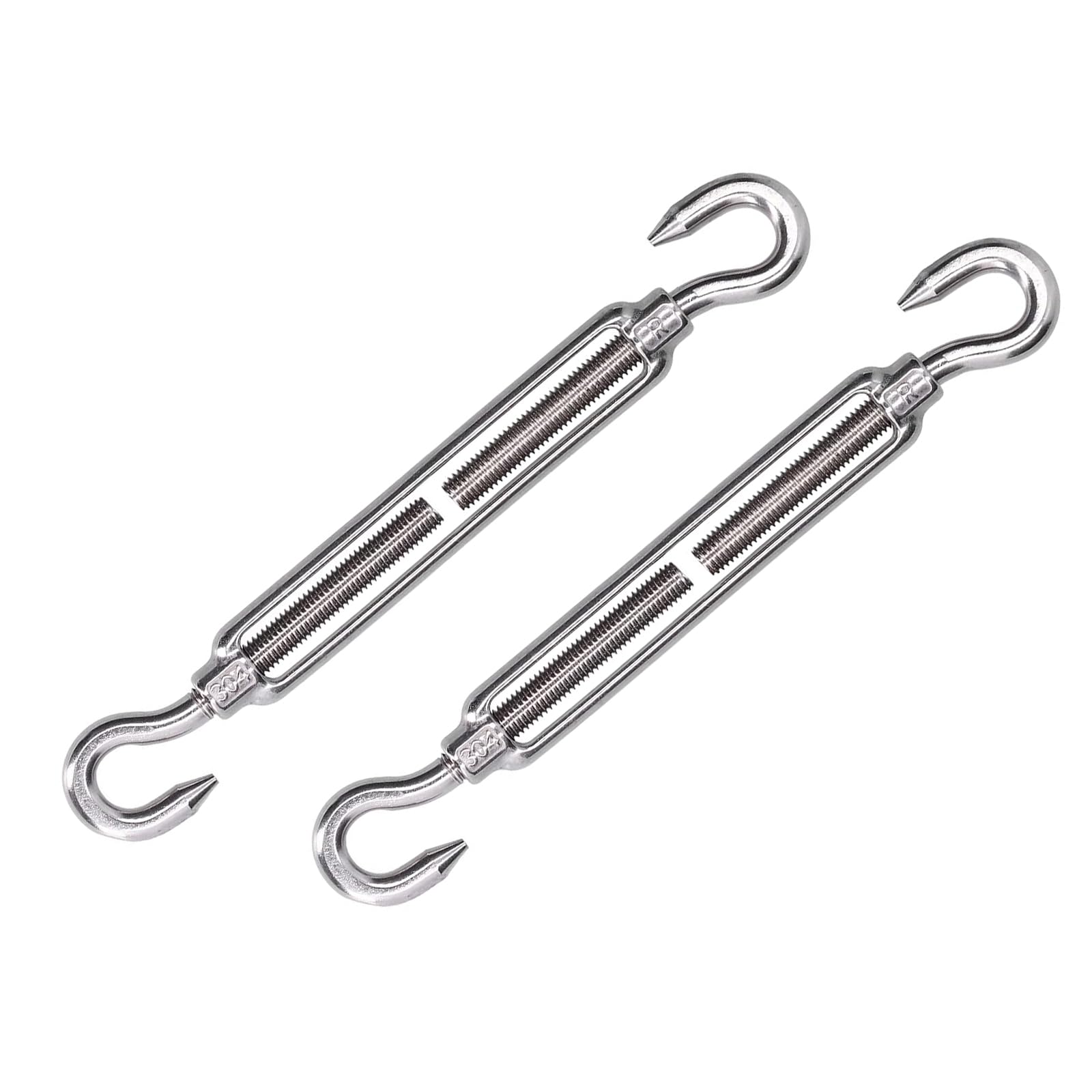 Set 2 Tendicavi In Acciaio Inox M8 Con Doppio Occhiello - Tensionatore Per Cavi Professionale - Foto 9