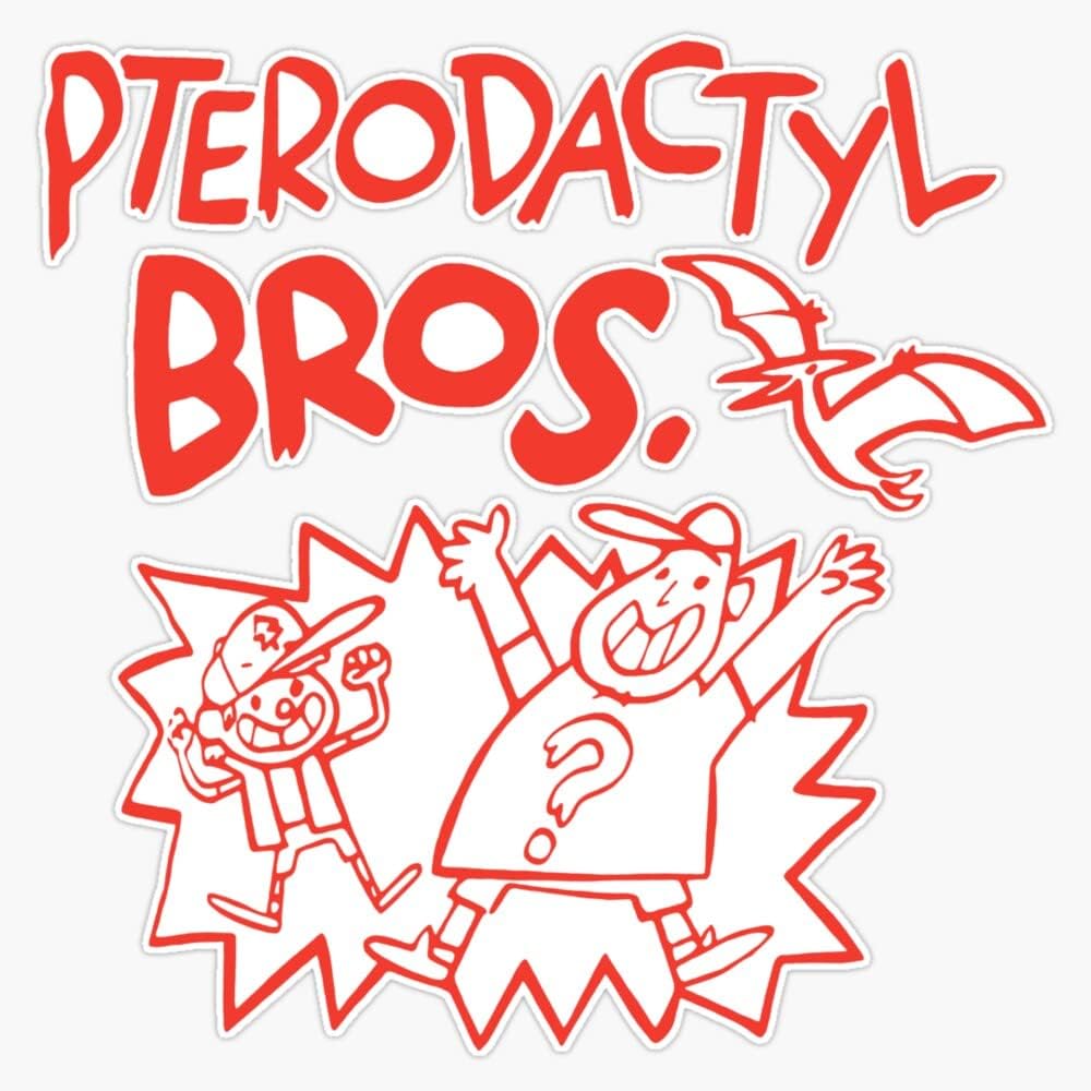 Gravity Falls Merch Pterodactyl Bros Bumper Sticker Vinyl Decal 5"