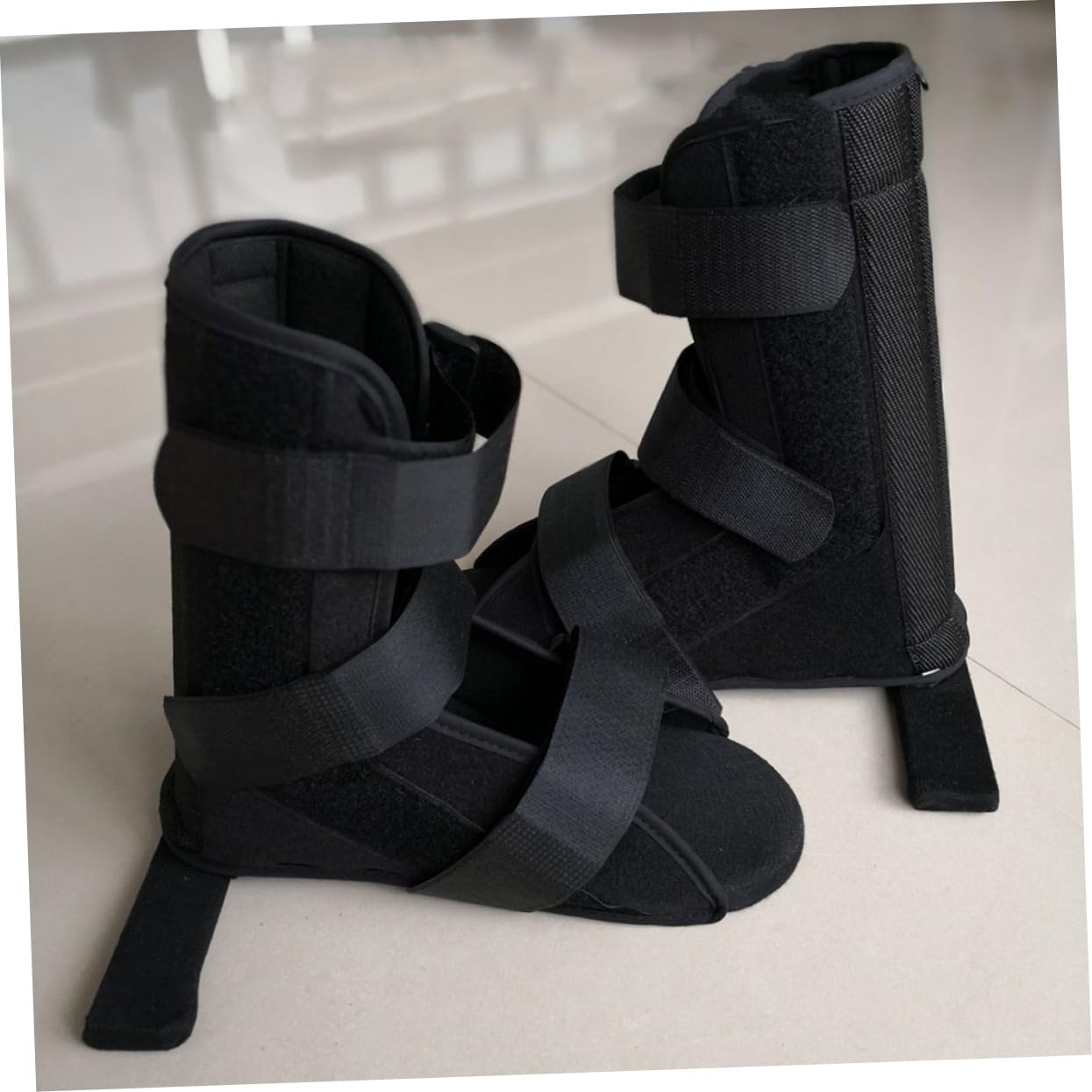 FOMIYES Rehabilitation Shoes for Achilles Tendon Ankle Brace for Sprains Fixed Foot Support Wooden Sole for Stability and Comfort