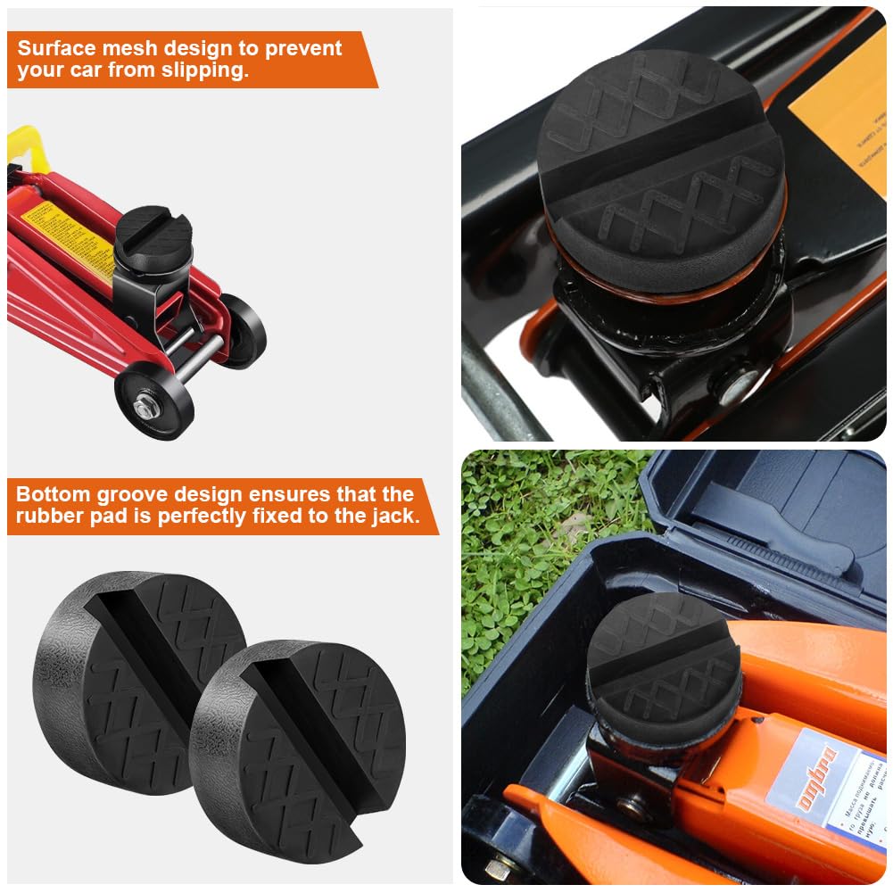 Bloc En Caoutchouc, 2pcs 6.5 * 6.5 * 3.3 Cm Caoutchouc Cric, 22,83