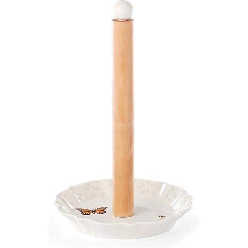 Lenox Butterfly Meadow Paper Towel Holder, 1.60 LB, Multi