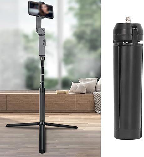 Miniatura 5 de Soporte de trípode para cámara con control remoto inalámbrico y soporte para teléfono Canon para cámaras Nikon, teléfonos celulares, proyector,