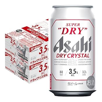 Amazon.co.jp: アサヒ スーパードライ ドライクリスタル 350ml