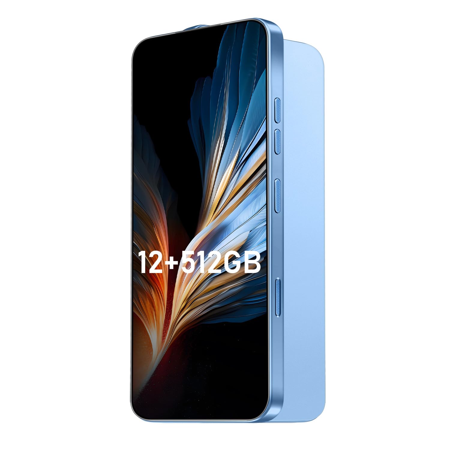 16PROMA X Smartphone New Upgrade 12GB+512GB/6.99" Display 68+108MP Zoom Camera,Tempered Glass Finish, 7000mAh Android 14 Smartphone (Blue)