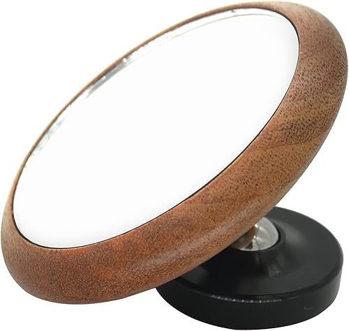 Miniatura 6 de Espejo reflectante con lente de espresso, observación del caudal, base de madera, máquina magnética para cafetería, accesorios para cafetera,