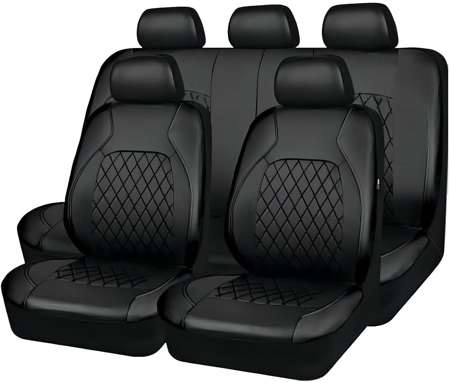 Car Seat Covers Full Set Universal Size For Nissan 350Z (2003-2009),Waterproof Scratch Resistant Comfortable and Breathable Easy Clean.,Black