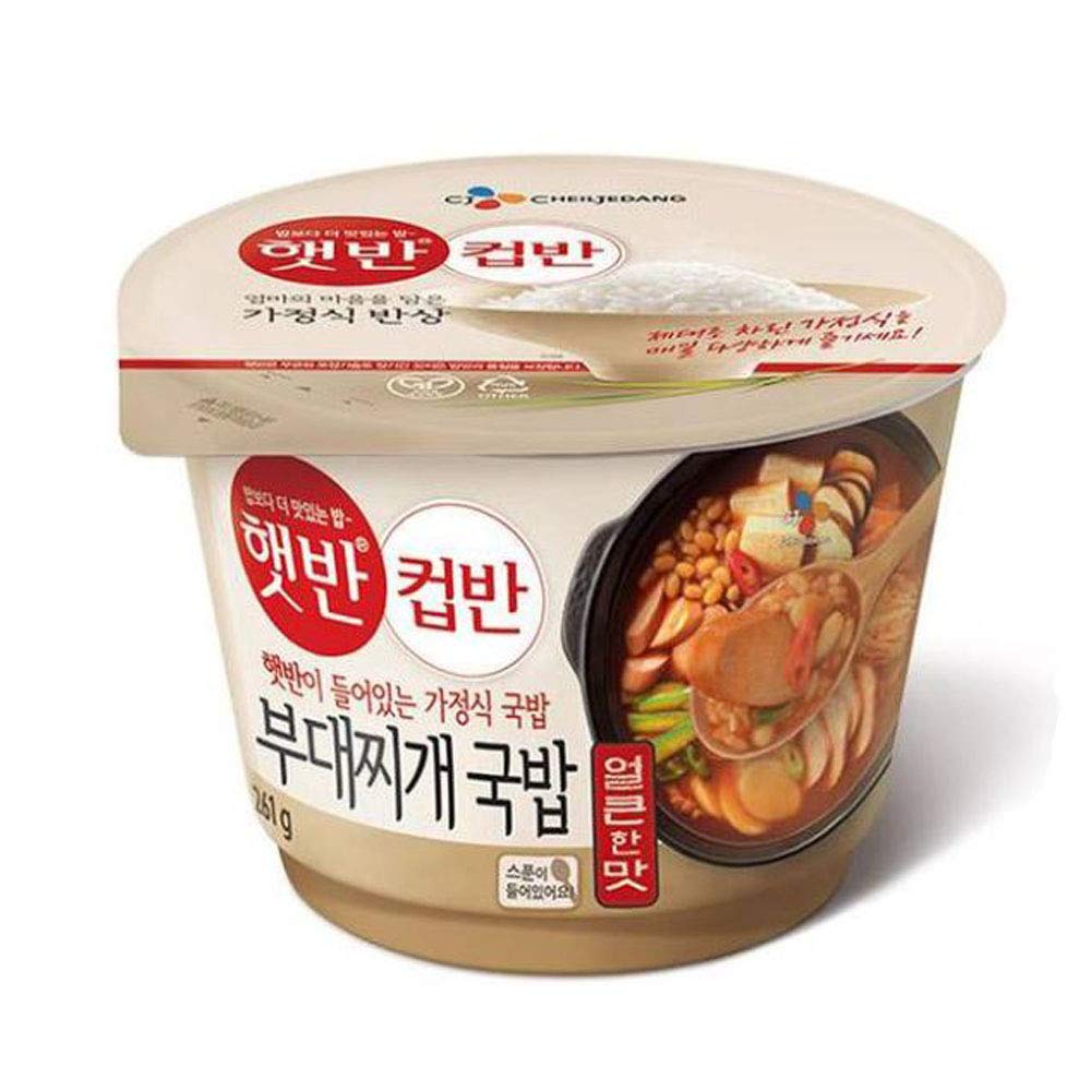 Cj Hetbahn Cupbahn Korean Cooked White Rice With Spicy Sausage ...