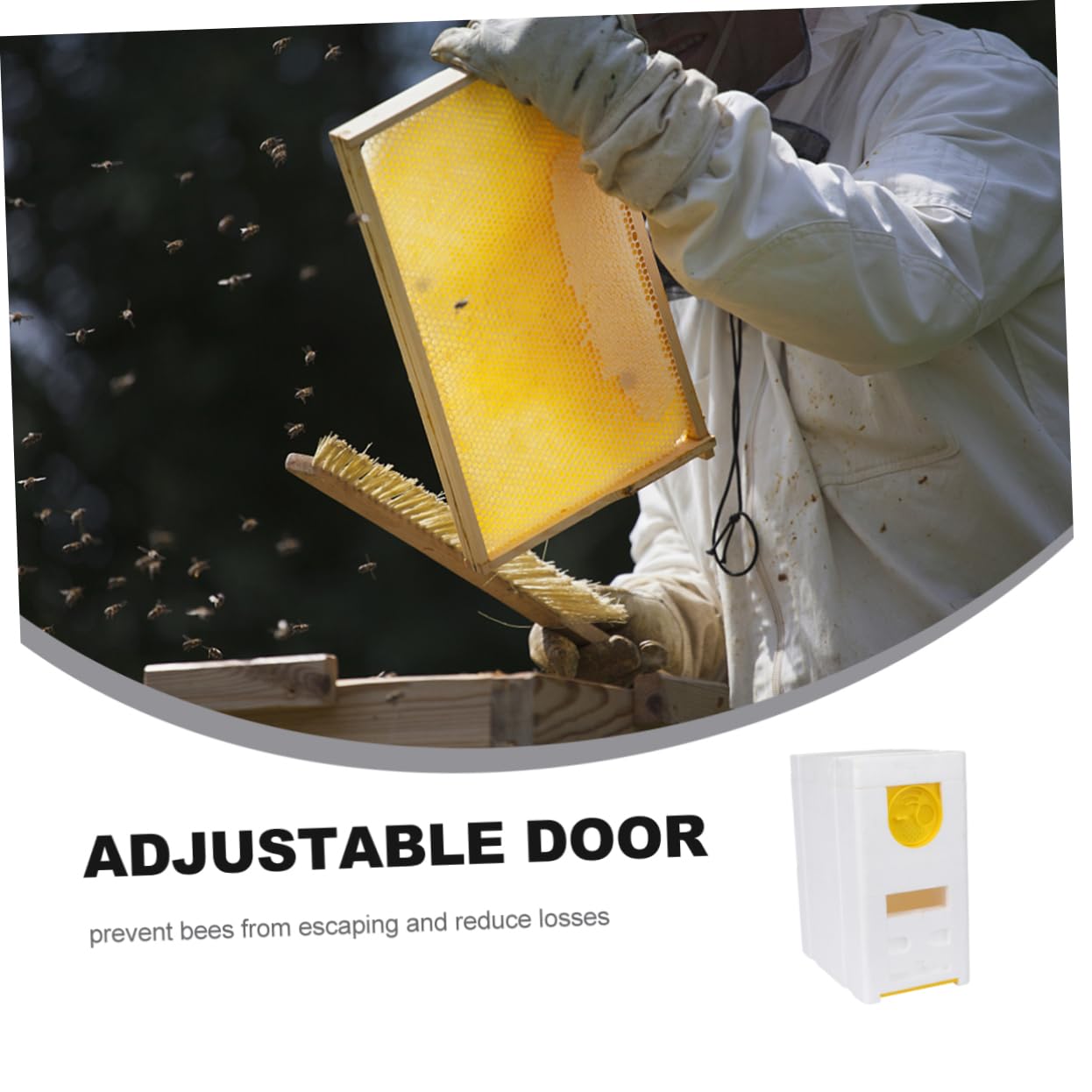 Caja de Almacenamiento para Abejas de Doble Caja de Mating de Abejas Accesorio de Apicultura Herramienta Práctica para Cuidadores de