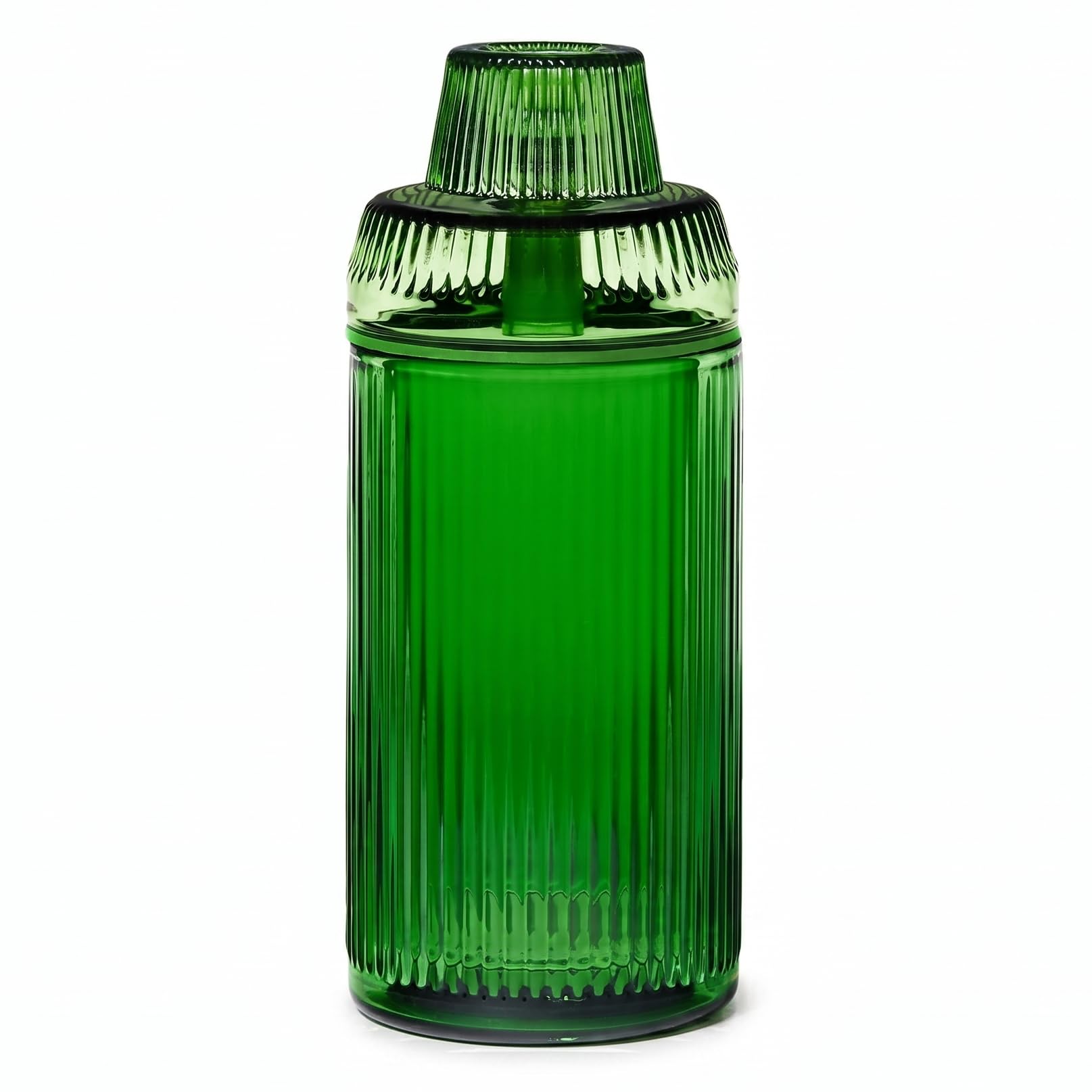NWTN Home Deco Bong in Vetro Borosilicato, Pipa ad Acqua da Tavolo Vintage con Braciere 14 mm, Design Gravity (Smeraldo)
