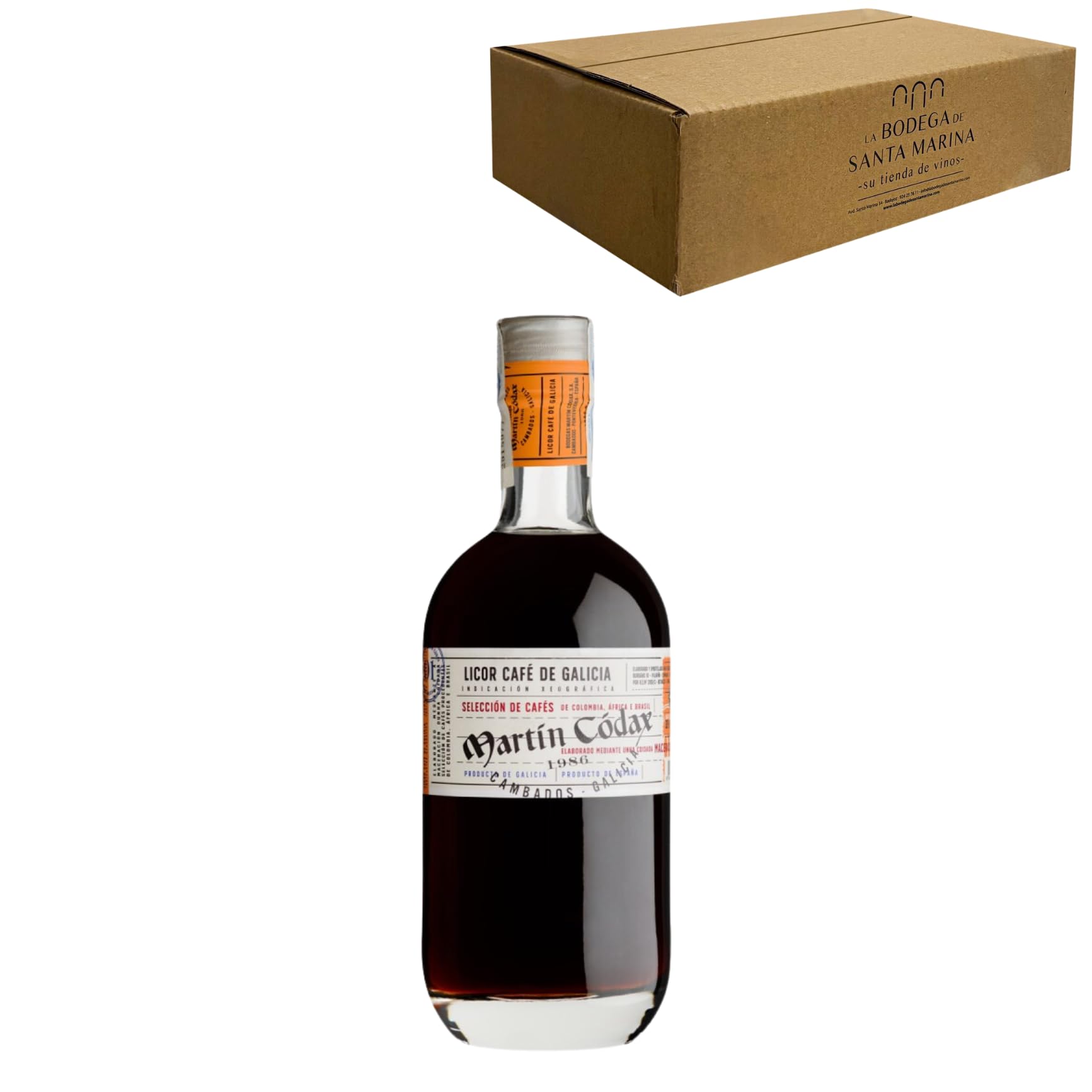 Martin Codax Licor de café de Galicia - Celebra los momentos especiales con el licor perfecto - 70cl