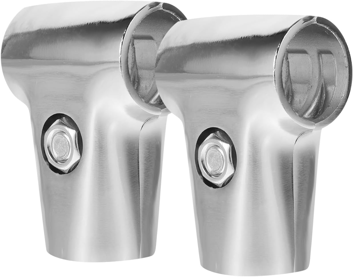 Closet Rod T Connector Stainless Steel Two-Way Closet Pole Connector Support for Shelves Clothes Drying Racks Greenhouse Shelves 2-pack 2.63 X 1.77 X 1.14 in