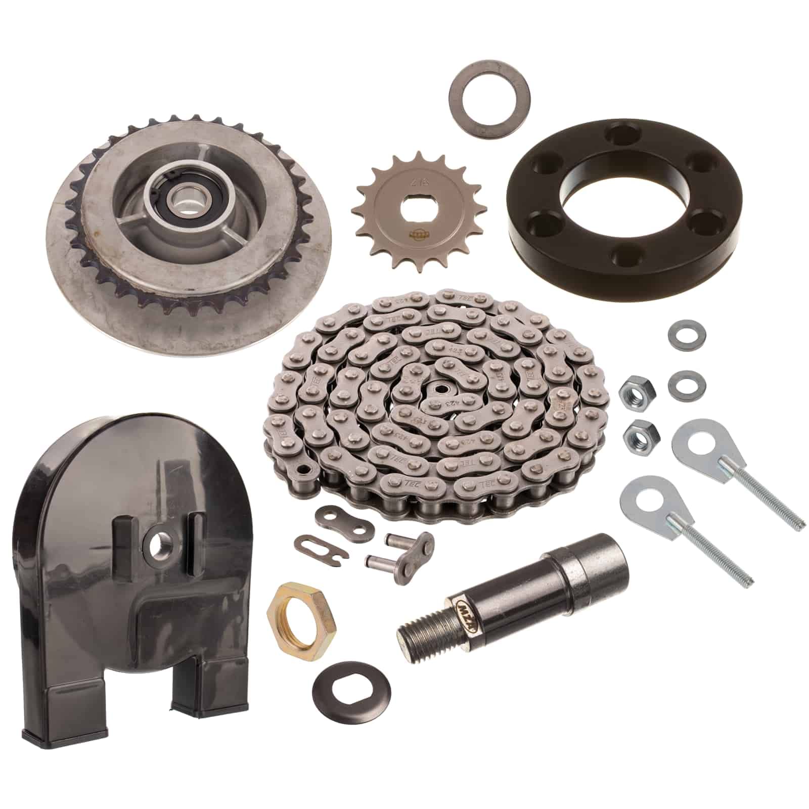 Kettenkit - Kettensatz mit Kleinteilen - Roller SR50, SR80 - Kettenkasten weich