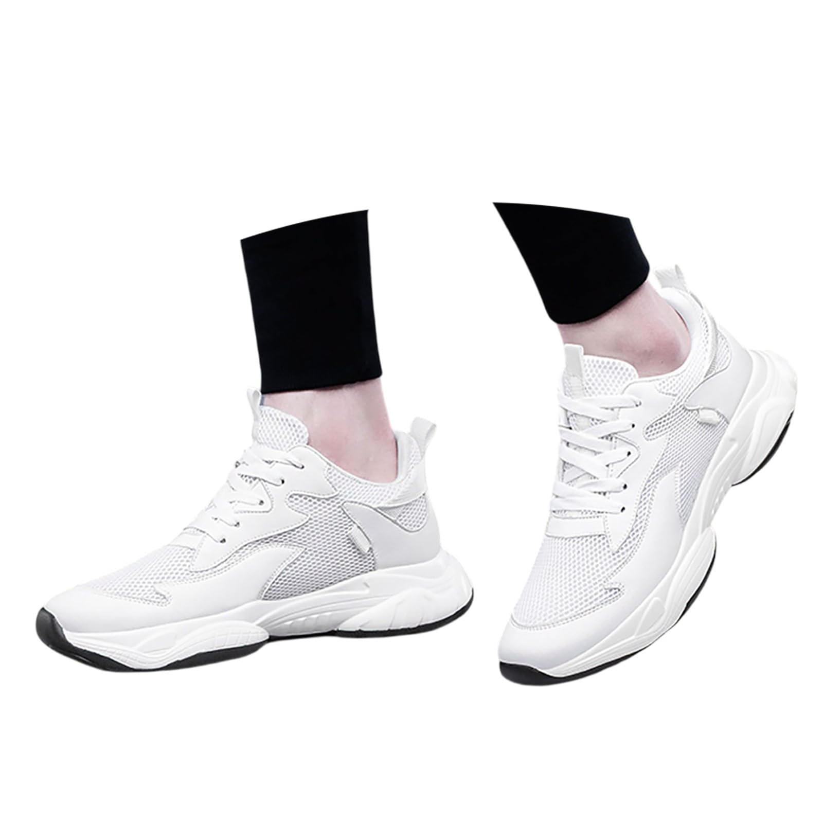 Elevador Zapatos Hombre Zapatillas Deportivas Ligeras Zapatos Deportivos Malla Transpirable Zapatos de Caminar Aumento de Altura Zapatos de Correr Antideslizantes Athletic Joggers