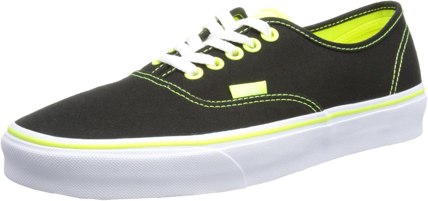 vans authentic black green