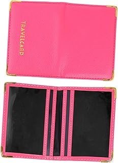 HAPINARY 1Pc Carteira De Identidade Carteira De Viagem Porta-Cartão De Couro Carteira De Identidade Protetor De Identidade Porta-Cartões De Viagem Porta-Pacote Bolsa De Viagem Europa