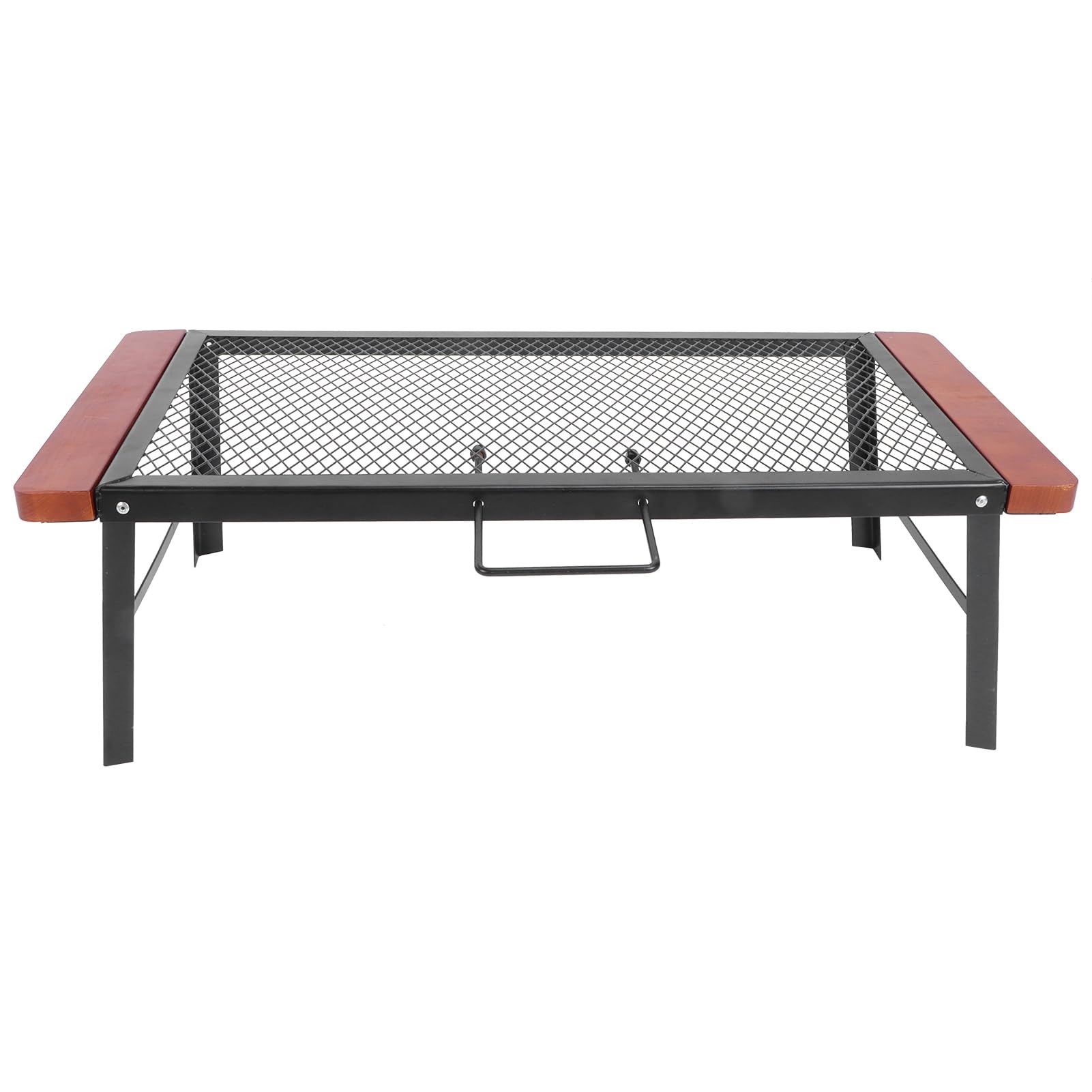 Table en maille de fer résistante à la chaleur et pliable pour barbecue de jardin