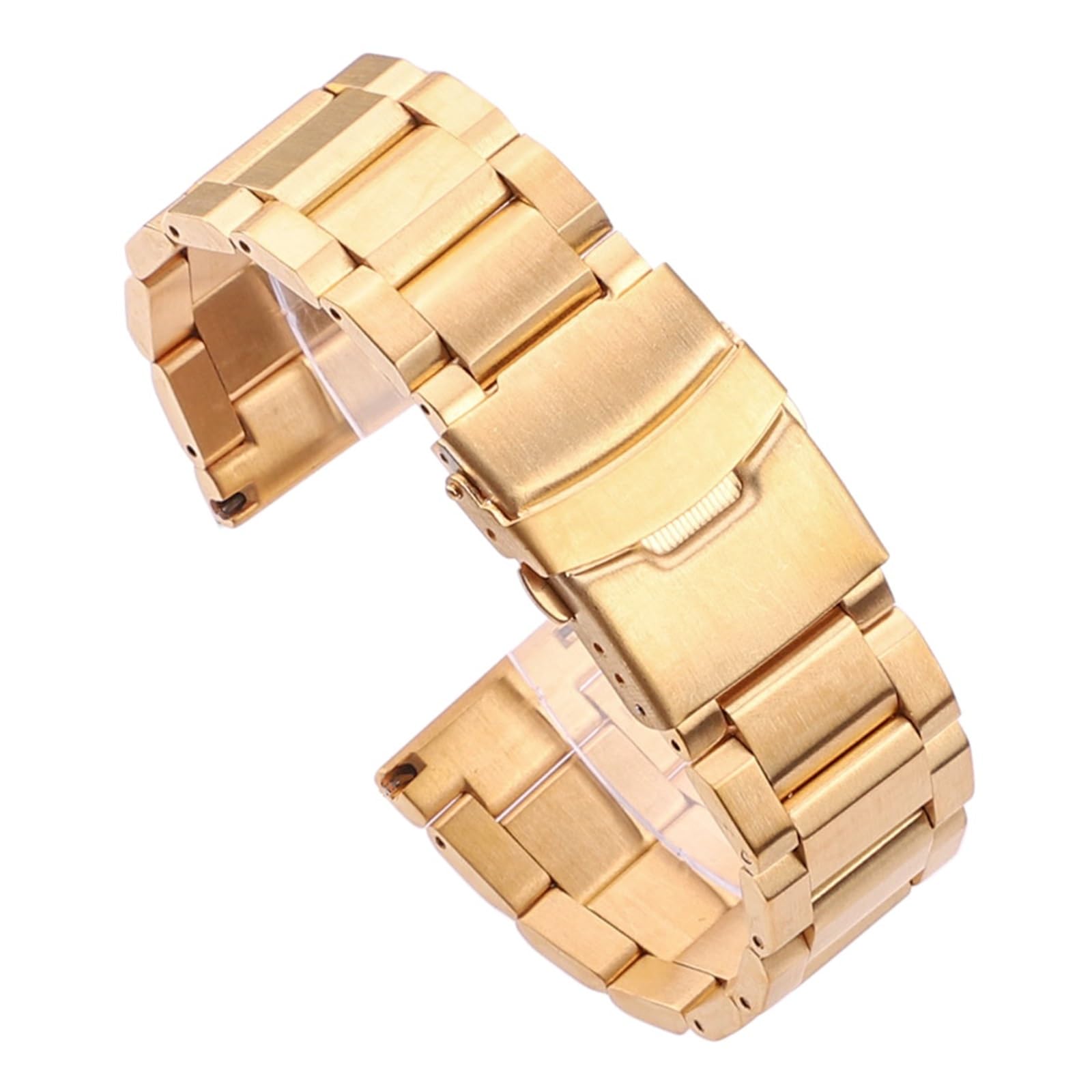 XILILHC ﻿ Cinturino In Acciaio Inossidabile Massiccio 18mm 20mm 22mm 24mm Metallo Donna Uomo Argento Blu Nero Oro Accessori